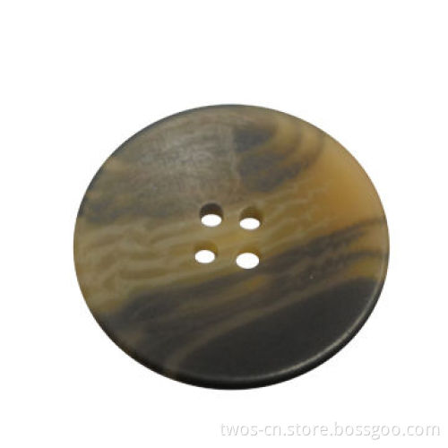 Imitation Horn Polyester Button, Many Patterns and Designs are Available